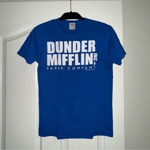 Gildan Blue The Office Dunder Mifflin T-Shirt